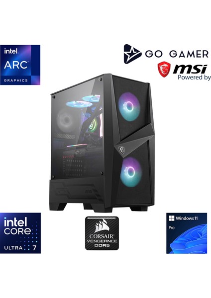 U21D Intel Core Ultra 7 265 / 16GB Ddr5 5200MHZ / 256GB M.2 SSD / 240MM Sıvı Soğutma / Msı 27" 200Hz / Windows 11 Pro Iş Bilgisayarı fiyatları