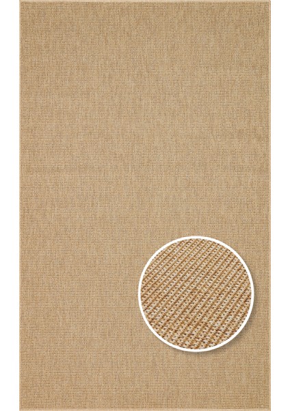 Kahverengi Çerçeveli Etnik Modern Desenli Poliproplen Hav Vermeyen Leke Tutmayan Kolay Temizlenen Yumuşak Makine Salon Yolluk Mutfak Halı