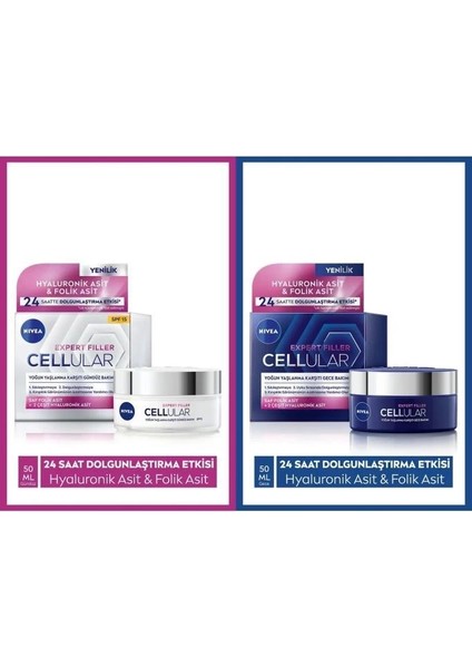 Cellular Expert Filler Gündüz ve Gece Bakımı 2'li Krem Seti