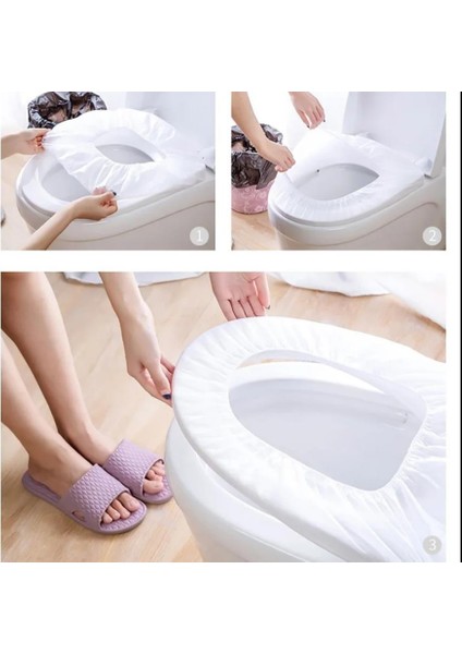 Tek Kullanımlık Tuvalet Klozet Kapağı Filesi Hijyenik Su Geçirmez Wc Kılıf