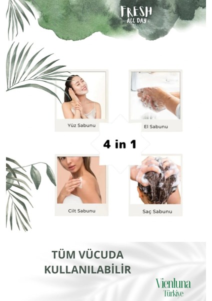 Özel Üretim El Yapımı %100 Doğal Vücut Saç Doğal Ferah Kokulu Cilt Dostu Çay Ağacı Sabunu 3 Adet indirimleri