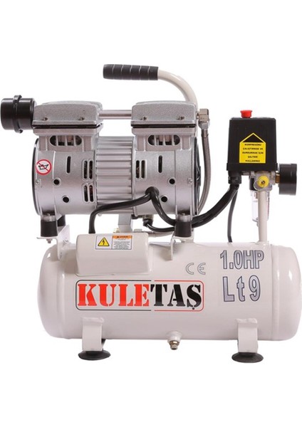 9 Lt Süper Sessiz Yağsız Kompresör