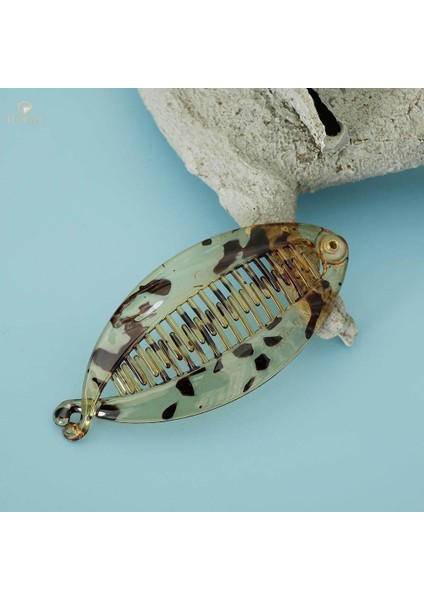 3x Saç Klipleri Muz Saç Tarağı Sapları Saç Aksesuarları Açık Kahverengi Çiçekler (Yurt Dışından)