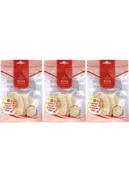 Loofah Yüz Temizleme (Siyah Noklar Için) Peeling Ms-06 (3 Lü Set)