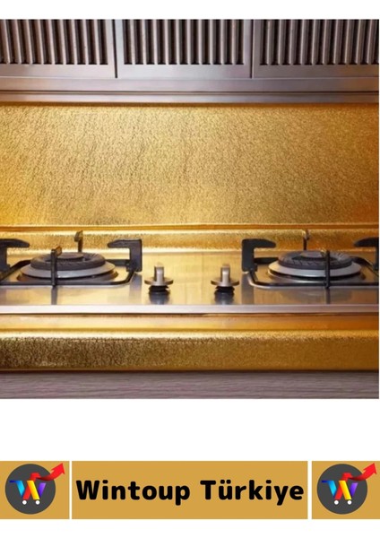 Kolay Temizlenir Yağ Kir Koruyucu Mutfak Tezgah Çekmece Dolap Gold Yapışkanlı Folyo 40 cm x 1 Metre fiyatları