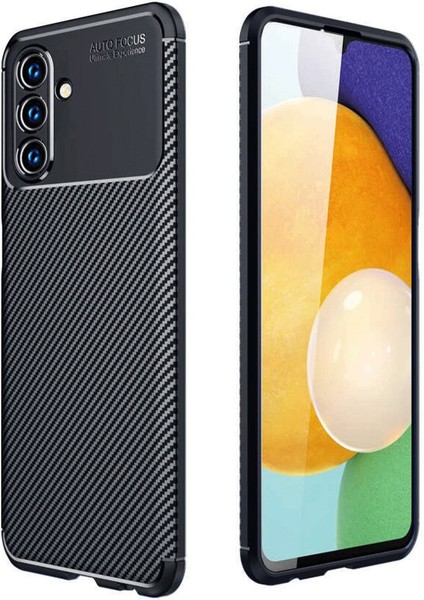 Samsung Galaxy A56 Kılıf Auto Focus Karbon Kapak - Siyah - KT7673-7775