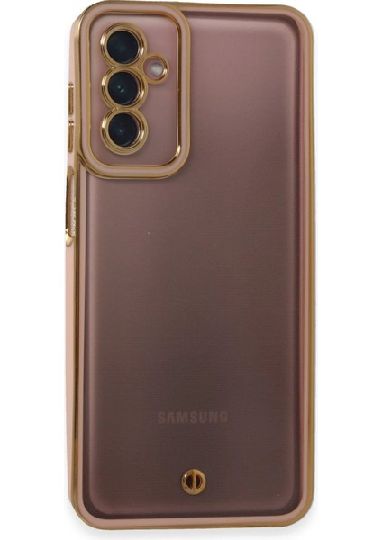 Samsung Galaxy M23 Kılıf Liva Lens Silikon - Pudra - KT2034-1308