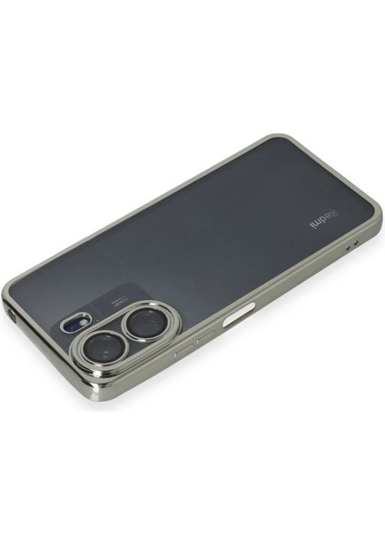 Xiaomi Redmi 13C Kılıf Lensli Silikon - Gümüş - KT9515-1179 modelleri