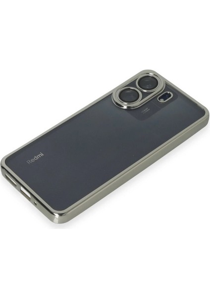 Xiaomi Redmi 13C Kılıf Lensli Silikon - Gümüş - KT9515-1179 fırsatları