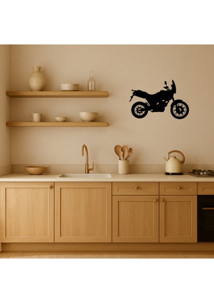 Retro Motosiklet Tasarımlı Mdf Duvar Tablosu - KT4912-6059 fiyatları