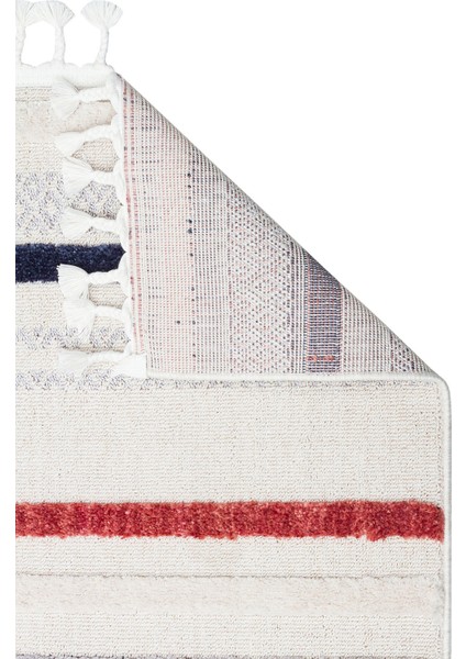 Mellieha Ekru Çizgili Etnik Modern Desenli Hav Vermeyen Leke Tutmayan Kolay Temizlenen Yumuşak Makine Salon Yolluk Mutfak Halı fiyatları