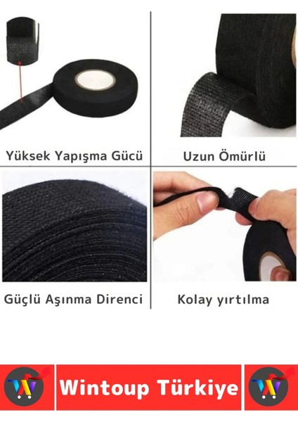 Aşınma Dirençli Korozyona Dayanıklı Kaymaz Kalıntı Bırakmaz Alev Geciktirici Bant 2 CMX10 Mtr 3 Adet fırsatları