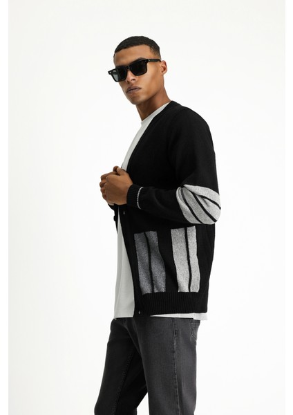 Yünlü Desenli Triko Hırka fiyatları