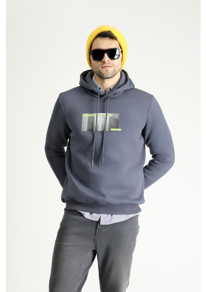 Kapüşonlu Baskılı Pamuklu Sweatshirt modelleri