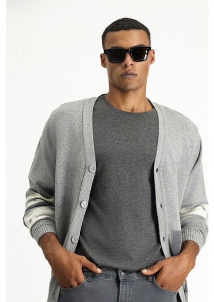 Yünlü Desenli Triko Hırka modelleri