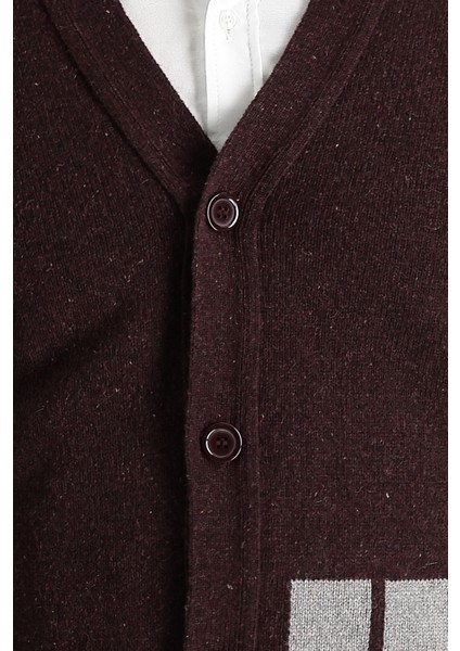 Yünlü Desenli Triko Hırka fırsatları