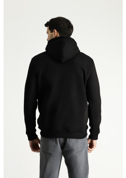 Kapüşonlu Baskılı Pamuklu Sweatshirt fırsatları