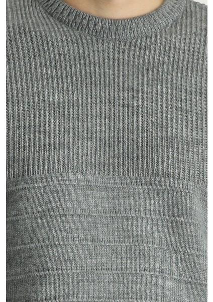 Bisiklet Yaka Slim Fit Dar Kesim Desenli Triko Kazak indirimleri