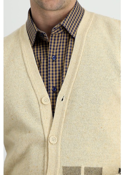 Yünlü Desenli Triko Hırka fırsatları