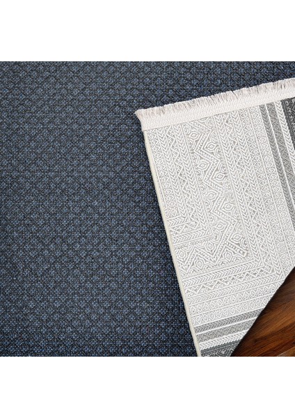 Gri Çerçeveli Etnik Modern Desenli Pamuk Makinada Yıkanabilir Hav Toz Vermez Leke Tutmayan Kaymaz Taban Dijital Makine Baskı Salon Yolluk Mutfak Halı modelleri