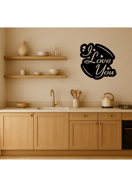 Romantik Yazılı Mdf Duvar Dekoru - KT9797-6434 fiyatları
