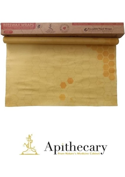 Balmumu Gıda Sargısı - Yeniden Kullanılabilir - Çevre Dostu Sıfır Atık - Ekmek ve Sandviç Sargısı - Sürdürülebilir Hediyeler Yeniden Kullanılabilir Balmumu Gıda Sargıları 33X100CM fiyatları