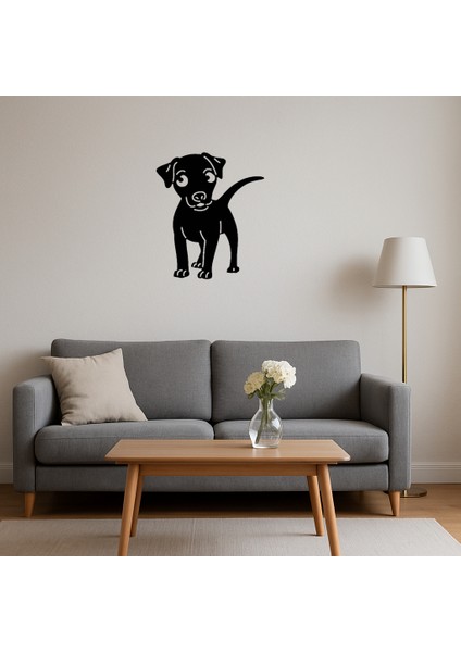 Beyaz ve Bej Köpek Tasarımı Iç Mekan Dekoratif Tablo - KT9446-5658 fırsatları