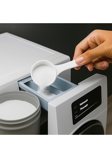 6'lı Beyaz Ölçü Kaşığı Seti (2 x 3 Lü Takım) - 30 ml Plastik Gıda Ölçüm Kaşığı - Kahve, Mama, Baharat ve Toz Karışımlar Için Gıda Temasına Uygun Pratik Plastik Kaşık modelleri