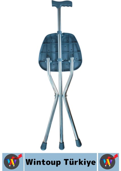 Dayanıklı Kompakt Yaşlı Yürüme Zorluğu Çekenler Için Seyahat Toplu Taşıma Yürüyüş Oturaklı Baston modelleri