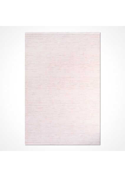 Maggie Beyaz Çizgili Etnik Modern Desenli Akrilik Hav Vermeyen Leke Tutmayan Kolay Temizlenen Yumuşak Makine Salon Yolluk Mutfak Halı