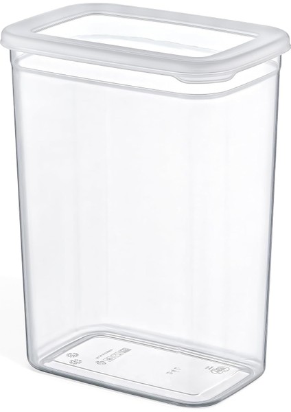 Life Tower Premium Dikdörtgen 3 Lü Saklama Kabı Seti - 2400 ml Geniş Hacim, Şeffaf Gövde ve Dikey Istifleme Konforu