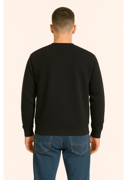 Kadın - Erkek Sweatshirt – Bisiklet Yaka Basic Uzun Kollu Rahat Fit fiyatları