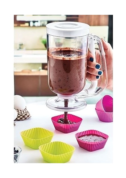 Shop Pratik Hamur Dağıtıcı Pancake Krep Muffin Kolay Akıtma Kabı Porsiyonlayıcı fiyatları