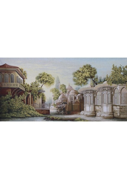 Belıeve Eyüp Sultan Dokuma Goblen Dekoratif Çerçevesiz Pano Tablo 70*140