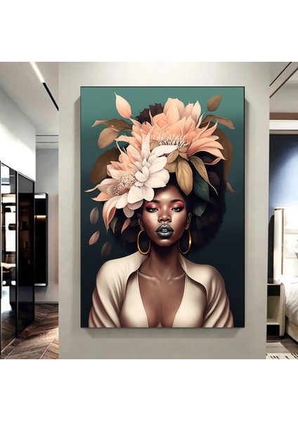 Modern Afrikalı Kadın Tablosu, Oturma Odası Için Duvar Posteri, Etnik Kadınlar Sanatı modelleri