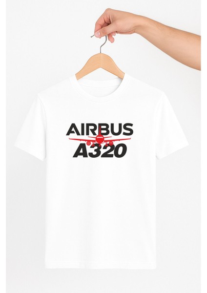Airbus A320 Uçağı Tshirt Pilot - Havacı - Uçak Tutkunu Hediye
