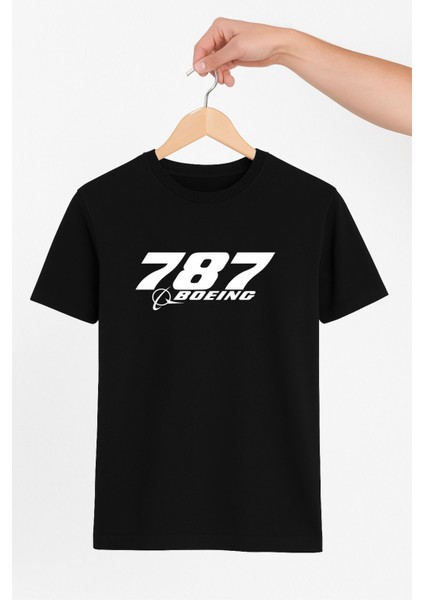 Boeing 787 Unisex Tshirt Pilot - Havacı - Uçak Tutkunu Hediye