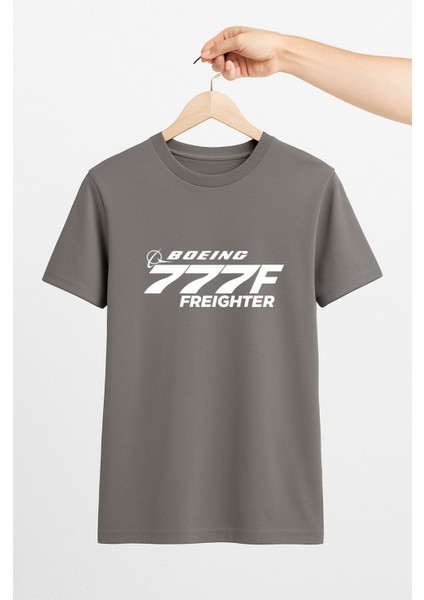 Boeing 777F Unisex Tshirt Pilot - Havacı - Uçak Tutkunu Hediye