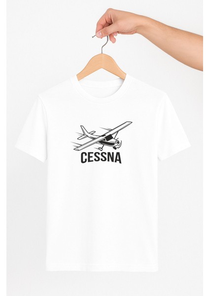 Cessna Uçağı Tshirt Pilot - Havacı - Uçak Tutkunu Hediye