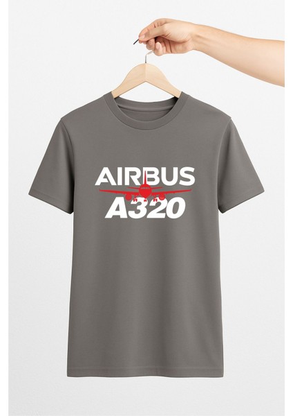 Airbus A320 Uçağı Tshirt Pilot - Havacı - Uçak Tutkunu Hediye