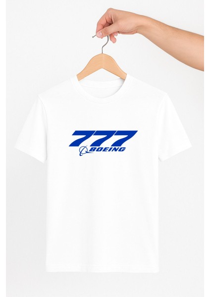 Boeing 777 Unisex Tshirt Pilot - Havacı - Uçak Tutkunu Hediye