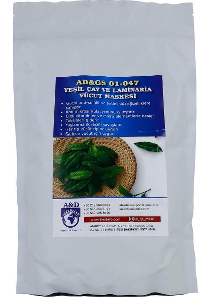 Yeşil Çay ve Laminaria ile Vücüt Maske