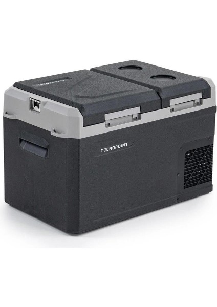 Çift Kapaklı 50 Litre Taşınabilir Araç Buzdolabı 12V/24V/220V Uyumlu fiyatları