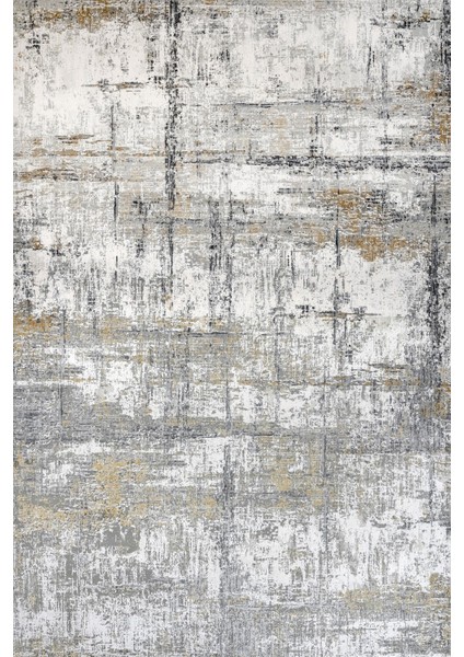 Krem Modern Etnik Desenli Pamuk Makinada Yıkanabilir Hav Toz Vermez Leke Tutmayan Kaymaz Taban Dijital Makine Baskı Salon Yolluk Mutfak Halı