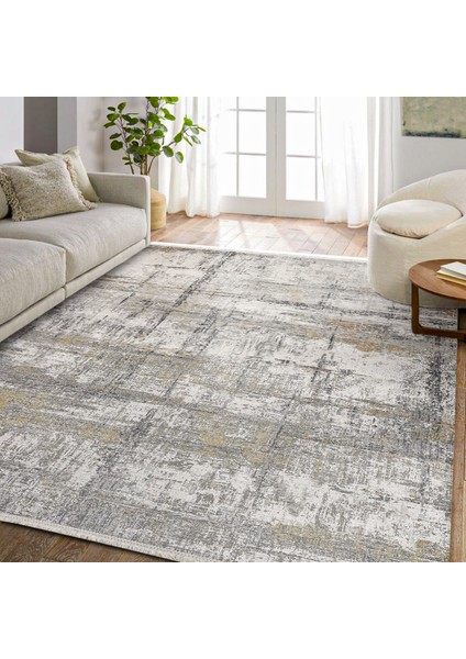 Krem Modern Etnik Desenli Pamuk Makinada Yıkanabilir Hav Toz Vermez Leke Tutmayan Kaymaz Taban Dijital Makine Baskı Salon Yolluk Mutfak Halı fiyatları