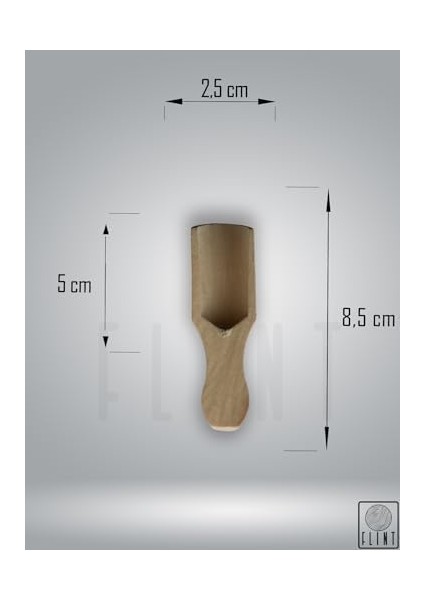 El Yapımı Tahta Ahşap Kahve Şeker Kaşığı Baharat Ölçü Kaşığı Bal ve Reçel Kaşığı 8,5 cm 6'lı fiyatları
