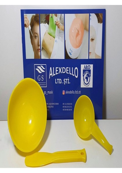 3lü Maske Kabı+Spatula+Ölçek 100 ml fiyatları