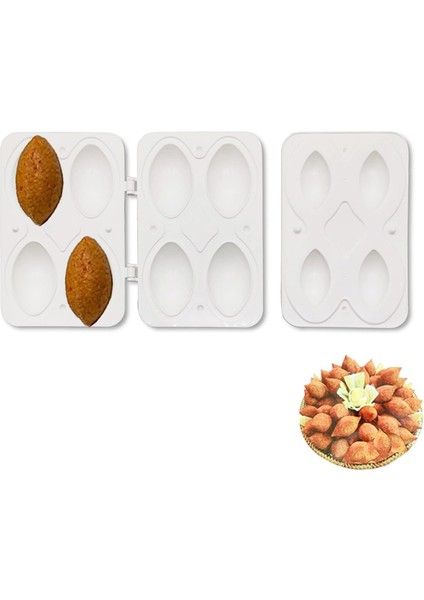 High-Tech 4 Lü Içli Köfte Aparatı, Kolay Kullanım, Köfte Topları, Et, Balık Topları, Kızartılmış Mutfak Pişirme Aletleri Oluşturmak Için,