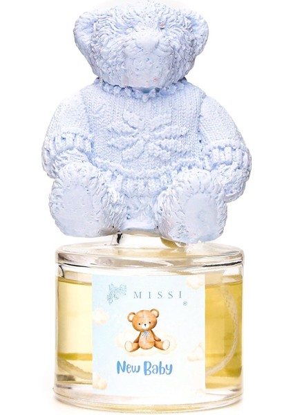 100 ml Mavi Ayıcık Seramik Taşlı New Baby Oda Kokusu