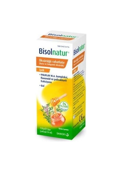 Bitkisel Şurup 128 gr - Poliflav M.A. Kompleksi ve Bal ile Türkiye Menşeli modelleri